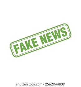 Fake News Rubber Stamp Vector Template