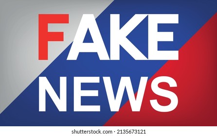 Fake News From Russia. Vector Graphics.