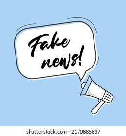 Fake news speech bubble banner. Can be used for business, marketing and advertising.