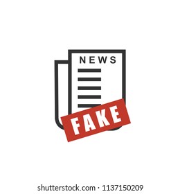 fake news vector icon