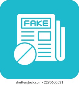 Fake News Vektorsymbol. Kann für Druck-, Mobil- und Web-Anwendungen verwendet werden.