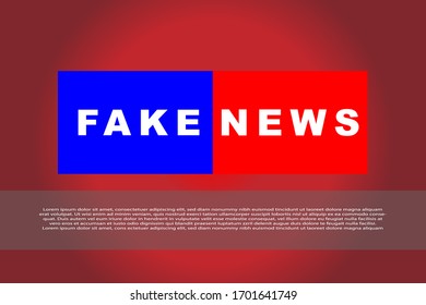 Icono vector FAKE NEWS, diseño plano