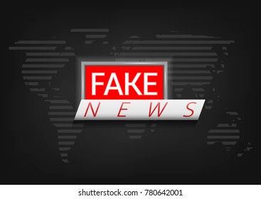 Fake news vector illustration