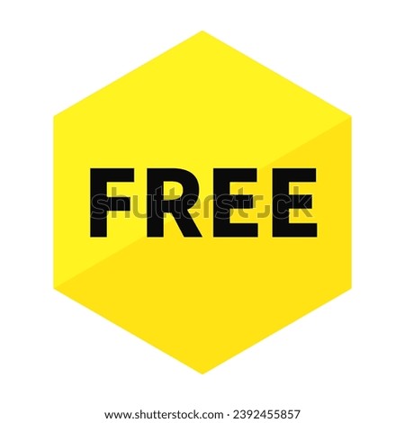 Fake News In Yellow Rectangle Ribbon Shape For Information Announcement Sign

