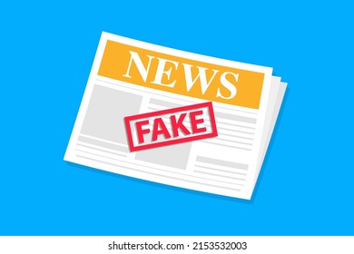 Fake Newspaper Template Fake News Newspaper Stock Vector (Royalty Free ...