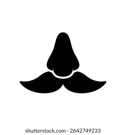 Fake nose and mustache icon