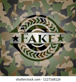 Fake on camo texture