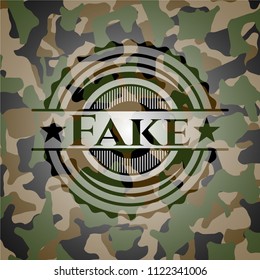 Fake on camouflaged pattern