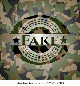 Fake on camouflaged pattern