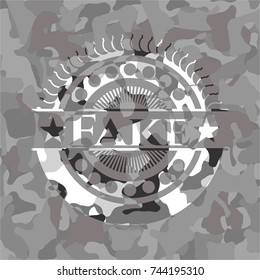 Fake on grey camo pattern