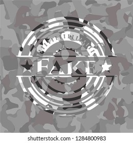 Fake on grey camo texture