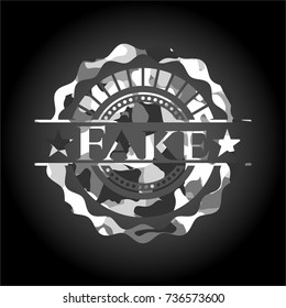 Fake on grey camo texture