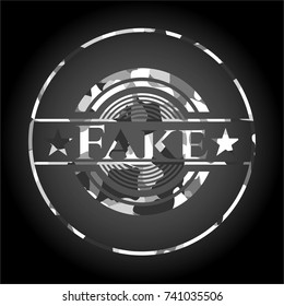 Fake on grey camouflage pattern