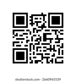 Fake QR-Code-Icon-Design, Zahlung, Social Media, Website-Link.
