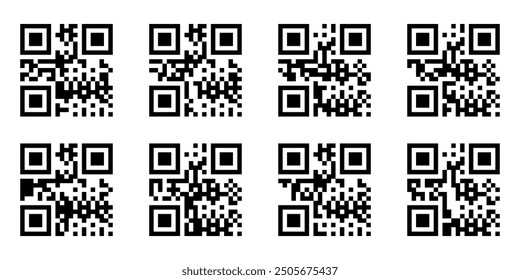 Fake QR code scan me vector illustration.