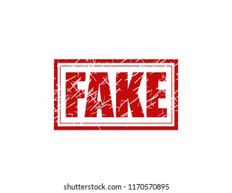 Fake red stamp