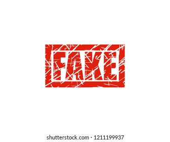 Fake red stamp