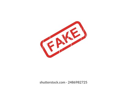 Fake Red stamp vector text