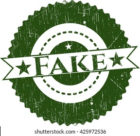 Sello de textura de goma falsa