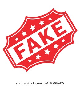 Vector de diseño de sello de goma falso 