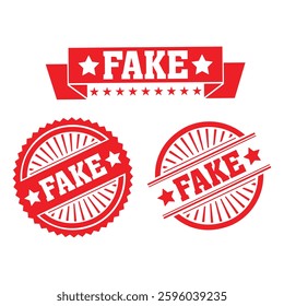 Fake Rubber stamp design Vector 