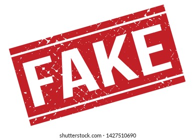 Fake Rubber Stamp. Fake Rubber Grunge Stamp Seal Vector Illustration - Vector