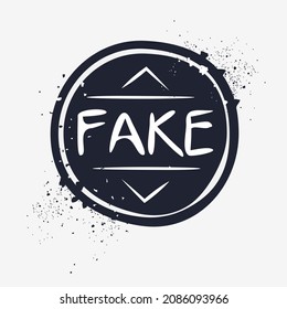 sello de sello falso, ilustración del vector.
