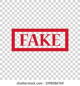 
Fake Sign.  Vector Illustration eps 10