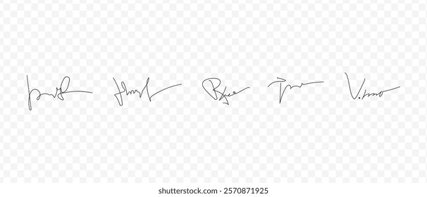 Fake signatures. Fake autograph. Personal signature calligraphy. Contrived signature. Various autographs. Ink autograph	
