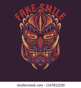 Fake Smile Illustration