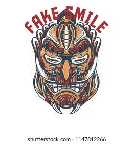 Fake Smile Light Illustration