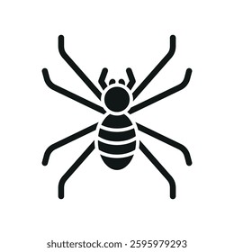 Fake spider April Fool's Day icon symbolizes playful pranks and surprise, perfect for joke-themed designs, trick visuals, and Halloween decorations.