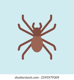 Fake spider April Fool's Day icon symbolizes playful pranks and surprise, perfect for joke-themed designs, trick visuals, and Halloween decorations.