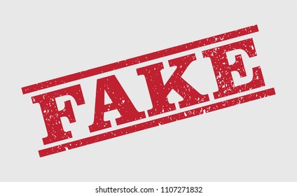Fake stamp vector grunge rubber sign.