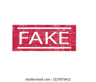 Señal de goma vectorial de sello falso. Fondo del sello falso aislado.