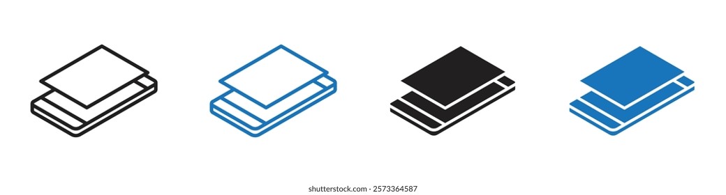 Fake standby icon Flat line symbol