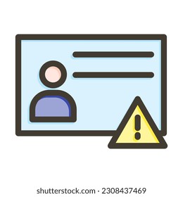 Fake Thick Line Filled Colors For Personal And Commercial Use.
