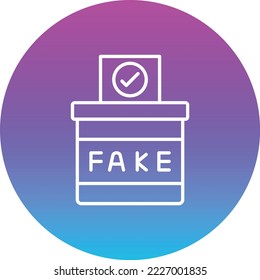 Icono de vector falso. Se puede usar para imprimir, móviles y aplicaciones web.