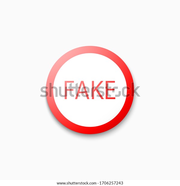 Fake Vector Symbol Illustration Isolated On Stock Vector (Royalty Free ...