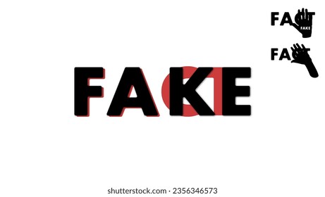 Fake vs fact, facts are hidden by hand