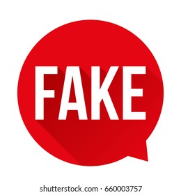 Fake Warning sign speech bubble