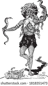 Fakir, From the Dictionary of Word and Things, 1888.