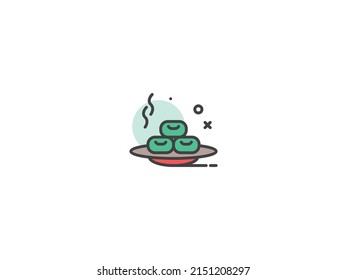 Falafel flat icon premium vector. modern and professional. creative symbol. regular use icon. ecommerce design for business .eps
