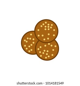 falafel icon, vector illustration