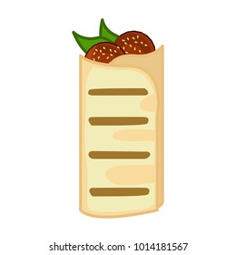 falafel icon, vector illustration