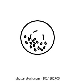 falafel icon, vector illustration