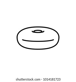 falafel icon, vector illustration