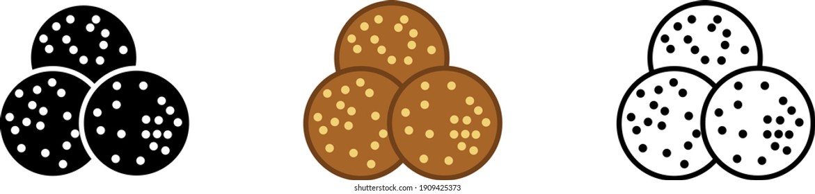 falafel icon , vector illustration