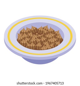 Falafel preparation icon. Isometric of Falafel preparation vector icon for web design isolated on white background