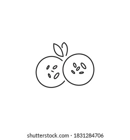plantilla de diseño de icono de vector falafel